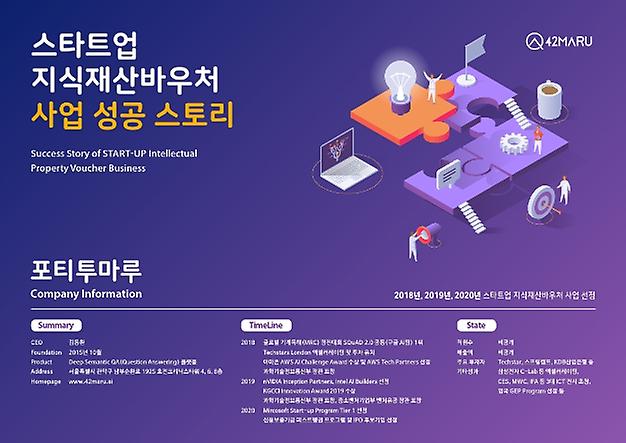 ebook 표지-스타트업 지식재산바우처 사업 성공 스토리 포티투마루